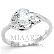 Wholesale AAA Grade CZ, Clear, Rhodium, Women, Sterling Silver, Ring