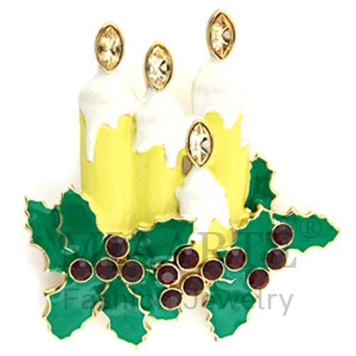 Brooches,White Metal,Gold,Top Grade Crystal,CitrineYellow
