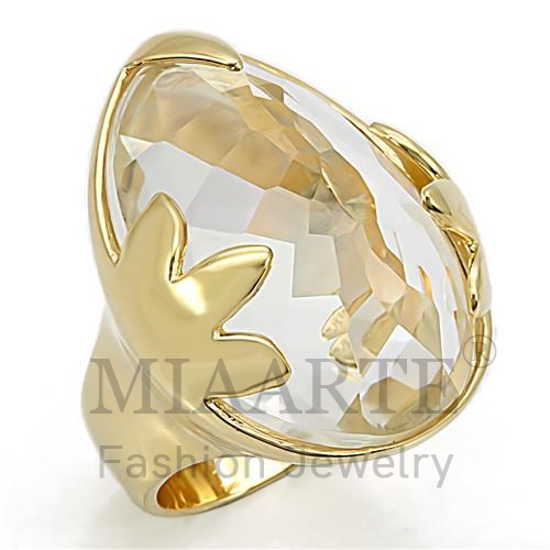 Ring,Sterling Silver,Gold,Genuine Stone,Clear