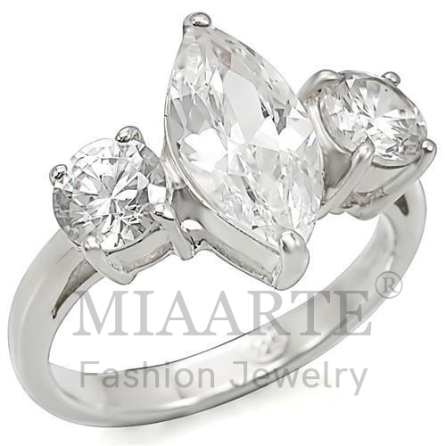 Ring,Sterling Silver,Silver Plated,AAA Grade CZ,Clear