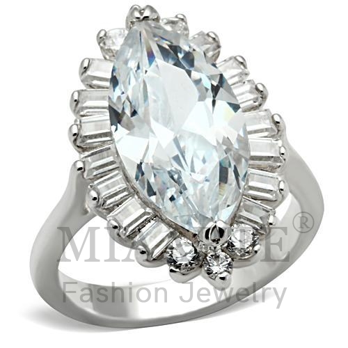 Ring,Sterling Silver,Silver Plated,AAA Grade CZ,Clear