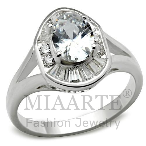 Ring,Sterling Silver,Silver Plated,AAA Grade CZ,Clear