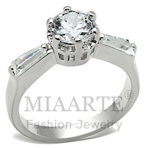 Ring,Sterling Silver,Silver Plated,AAA Grade CZ,Clear