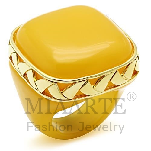 Ring,Brass,IP Gold(Ion Plating),Synthetic,Topaz,Synthetic Stone
