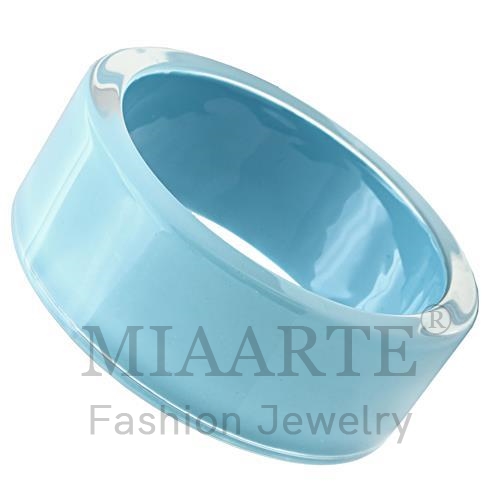 Bangle,Resin,N/A,Synthetic,AquaMarine,Synthetic Stone