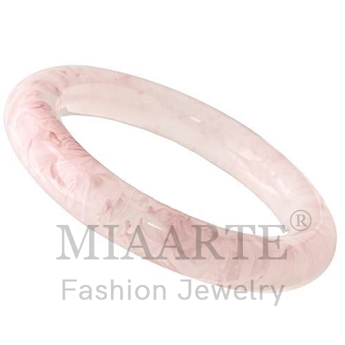 Bangle,Resin,N/A,Synthetic,LightRose,Synthetic Stone