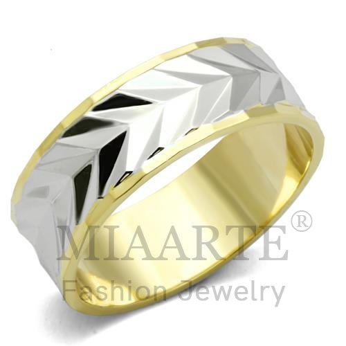 Ring,Brass,Two-Tone,NoStone,No Stone