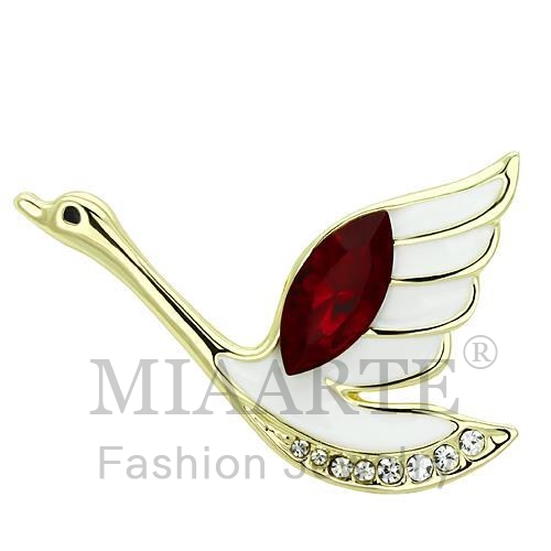 Brooches,White Metal,Flash Gold,Top Grade Crystal,Siam