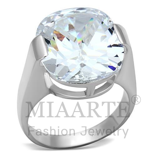 Ring,Sterling Silver,Silver Plated,AAA Grade CZ,Clear,Round