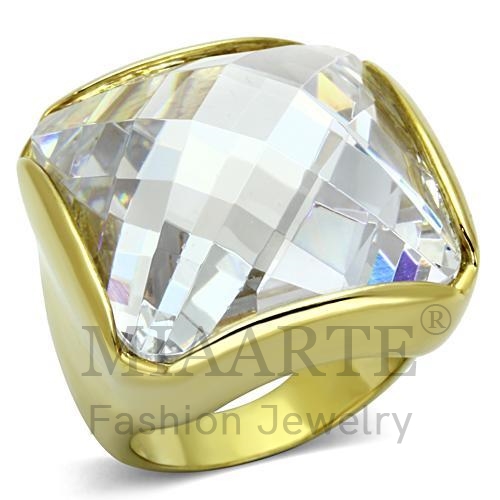 Ring,Brass,Gold,AAA Grade CZ,Clear