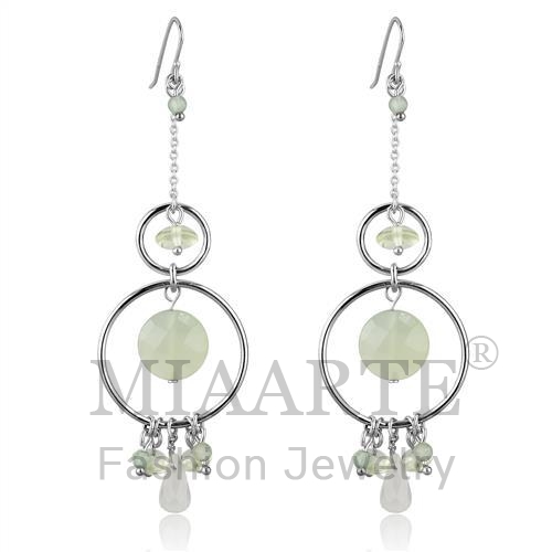 Earrings,Sterling Silver,Silver Plated,Synthetic,MultiColor,Jade