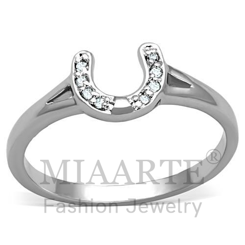 Ring,Brass,Rhodium,AAA Grade CZ,Clear