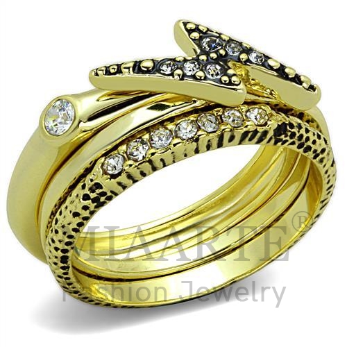 Ring,Brass,Gold,Top Grade Crystal,Clear