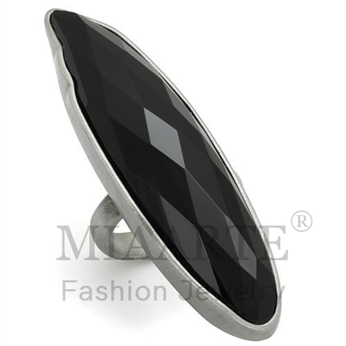 Ring,Brass,Antique Silver,Synthetic,Jet,Onyx