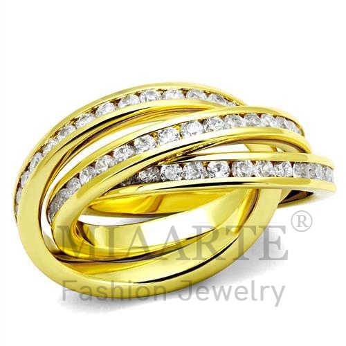 Ring,Brass,Gold,AAA Grade CZ,Clear