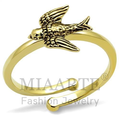 Ring,Brass,Flash Gold,NoStone,No Stone