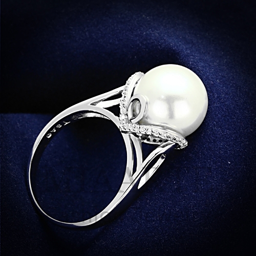 白銅珍珠戒指