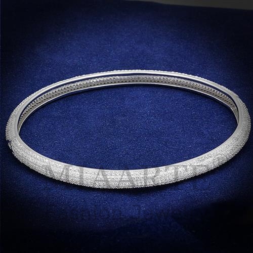 Sterling SilverAAA Grade CZBangle