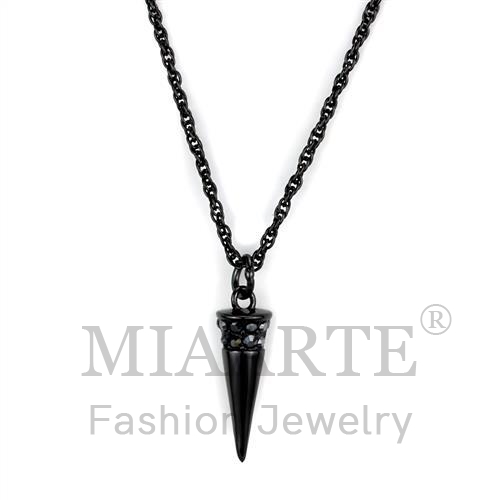 TIN Cobalt BlackTop Grade CrystalChain Pendant