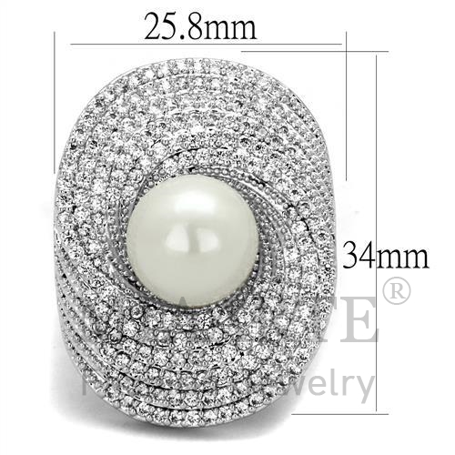 鍍白珍珠戒指