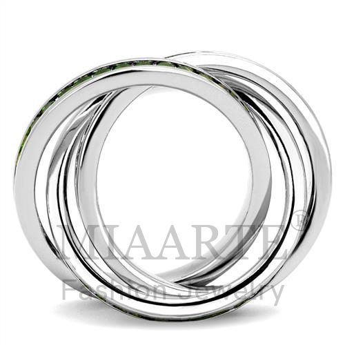 RhodiumSynthetic GlassRing