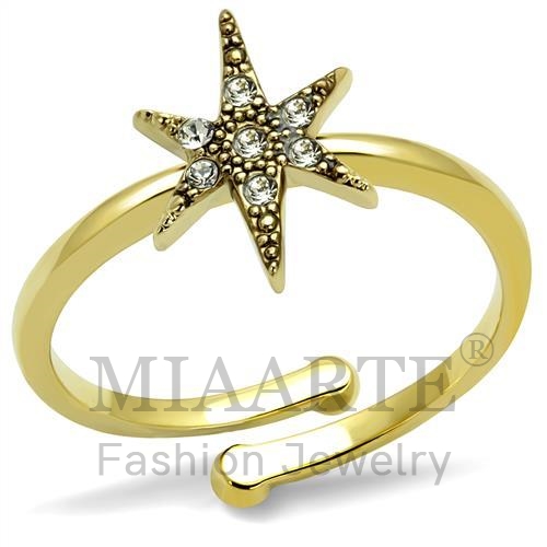 Flash GoldTop Grade CrystalRing