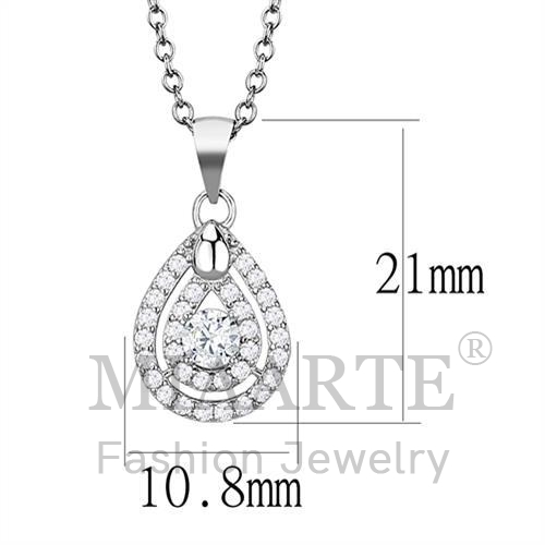 Sterling SilverAAA Grade CZChain Pendant