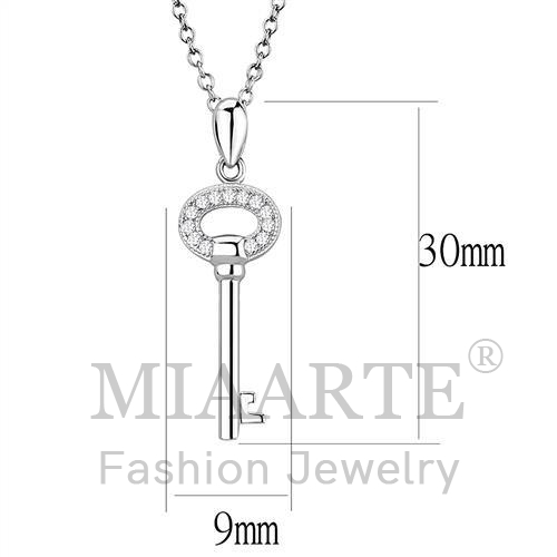 Sterling SilverAAA Grade CZChain Pendant