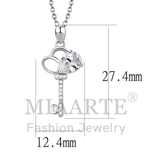 Sterling SilverAAA Grade CZChain Pendant