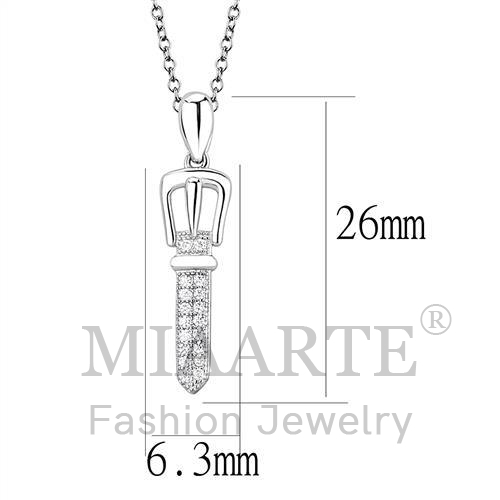 Sterling SilverAAA Grade CZChain Pendant