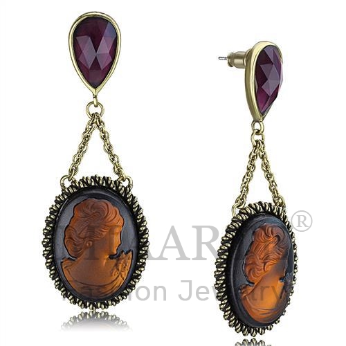 Antique CopperSynthetic StoneEarrings