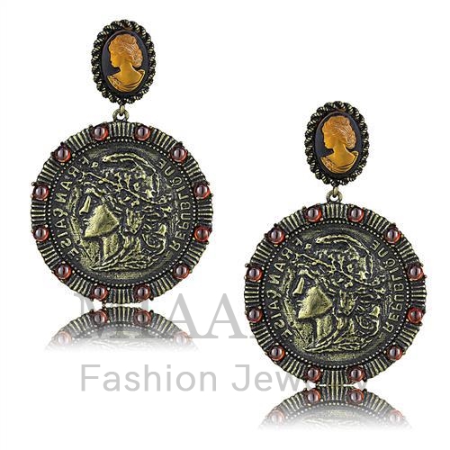 Antique CopperSynthetic StoneEarrings