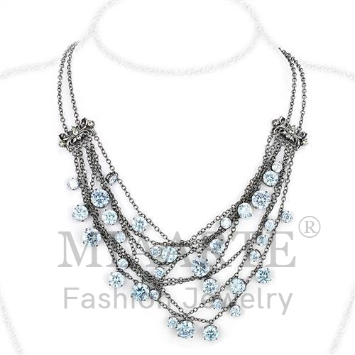 TIN Cobalt BlackAAA Grade CZNecklace