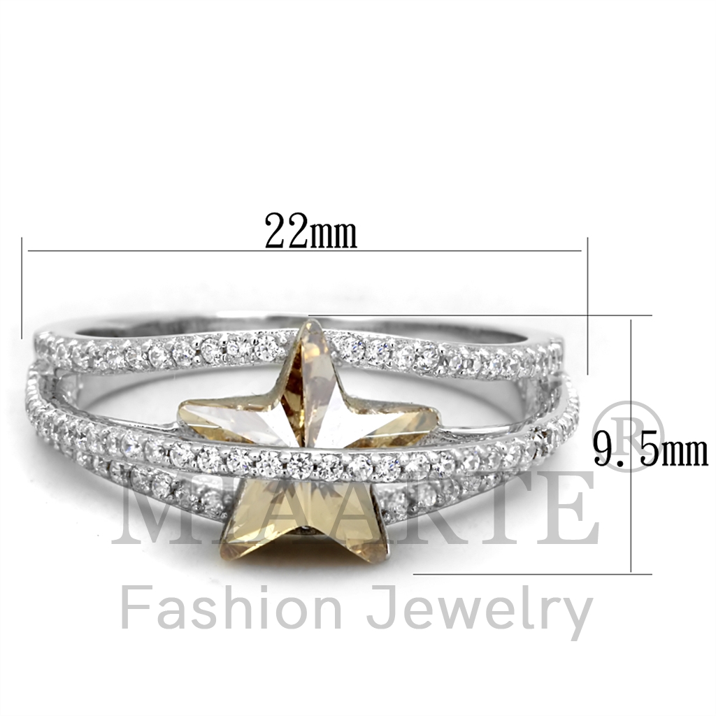 Sterling SilverTop Grade CrystalRing
