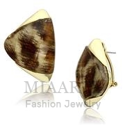 Wholesale Synthetic, Animal pattern, IP Gold(Ion Plating), Women, Brass, Earrings