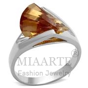 Wholesale AAA Grade CZ, Champagne, Silver Plated, Women, Sterling Silver, Ring