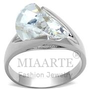 Wholesale AAA Grade CZ, Clear, Silver Plated, Women, Sterling Silver, Ring