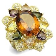 Wholesale Synthetic, Champagne, Gold, Women, Sterling Silver, Ring