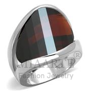 Wholesale AAA Grade CZ, Garnet, Rhodium, Women, Sterling Silver, Ring