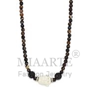 Wholesale Synthetic, MultiColor, Ruthenium, Women, Brass, Necklace