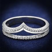 Wholesale AAA Grade CZ, Clear, Rhodium, Women, Sterling Silver, Ring