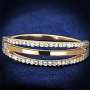Wholesale AAA Grade CZ, Clear, Rose Gold, Women, Sterling Silver, Ring