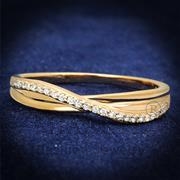 Wholesale AAA Grade CZ, Clear, Rose Gold, Women, Sterling Silver, Ring