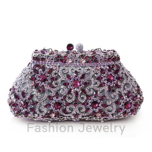 Clutch,White Metal,Imitation Rhodium,Top Grade Crystal,MultiColor