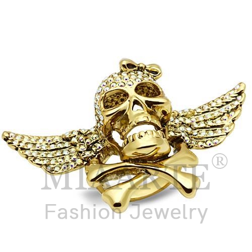 Ring,White Metal,Gold,Top Grade Crystal,Aurora Borealis (Rainbow Effect)