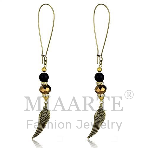 Earrings,White Metal,Antique Copper,Synthetic,MultiColor,Synthetic Stone