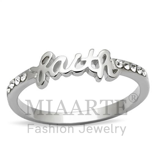 Ring,Brass,Rhodium,Top Grade Crystal,Clear